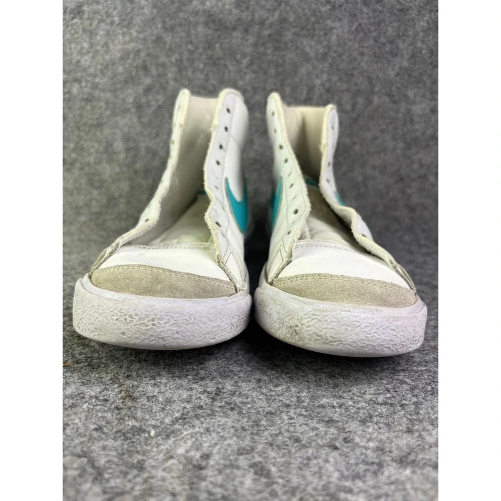 Nike Blazer Mid 77 Youth Size 7Y White Teal High Top Sneakers FV5938-100